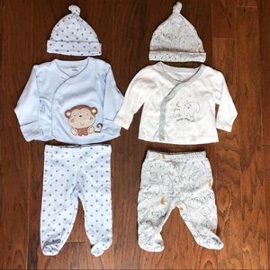 3/$12 Layette Sets Baby Boy 0-3 months